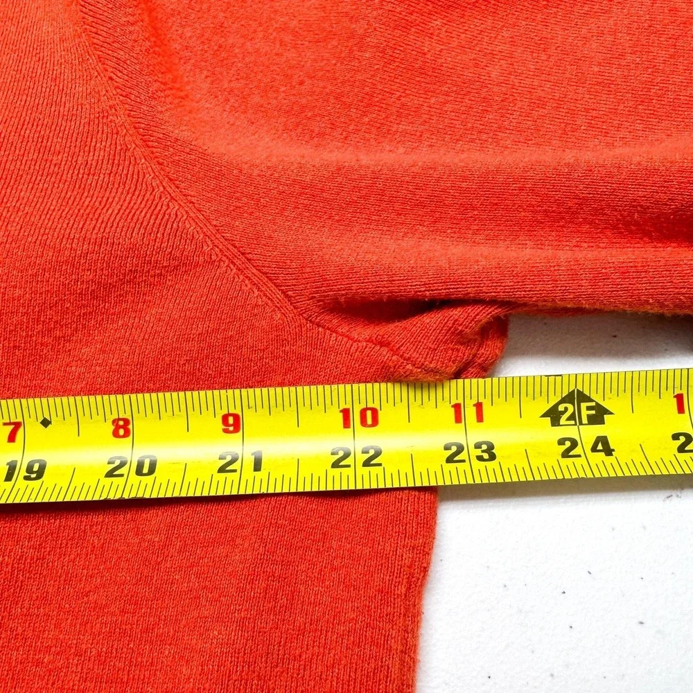 Polo Ralph Lauren‎ Sweater Mens 2XL Orange Pima Cotton V Neck Pullover Pony Logo